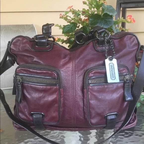 Coach Limited Edition Cambridge Eggplant Shoulder - Picture 3 of 8